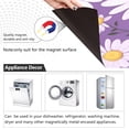 thumbnail image 2 of GZHJMY Purple Daisy Pattern Dishwasher Magnet Cover Dishwasher Front Door Cover Magnet Sticker, Trimmable Refrigerator Dishwasher Magnetic Decals Kitchen Appliance 20 x 26 Inches Home Decor, 2 of 6