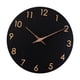 thumbnail image 5 of Reloj de pared sin tictac, moderno, minimalista, silencioso, decoración de arte de pared, fácil de colgar. Negro, 5 of 9