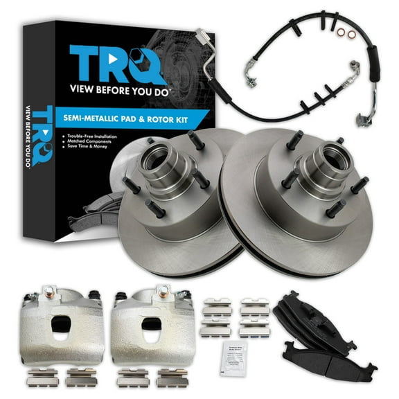 TRQ Front Brake Pad & Rotor Kit Fits Select 1994-2003 Ford