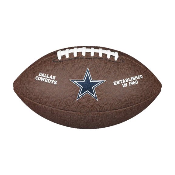 Logotipo compuesto del equipo Football Wilson de la NFL oficial de los Dallas Cowboys