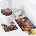 thumbnail image 4 of Animal Guardian America Bathroom Sets with Shower Curtain And Rugs, Incl with 12 Hooks，Toilet Lid Oval Rug, 4 of 8