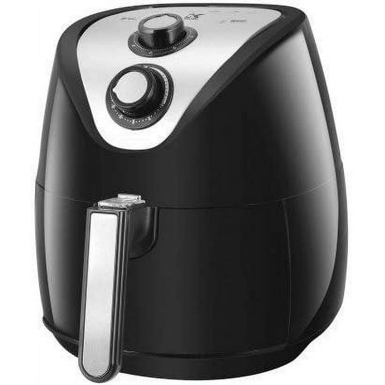 BELLA Electric Hot Air Fryer, Healthy No-Oil Deep Frying, Cooking, Baking  and Roasting, Easy Clean Up, Removable Dishwasher Safe Basket, 2.6 QT, Black