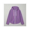 thumbnail image 6 of Zynoxe Women's Fall Sweatshirt with Side Pockets Classic Zip Up Hoodie for Women Lightweight Drawstring Hooded Sweatshirt Relaxed Long Sleeve Solid Color Sweatshirt Jacket Purple S, 6 of 8