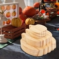 thumbnail image 7 of Halloween Decor, Fall Decor - Dienrx 3Pcs Wooden Pumpkin Fall Pumpkin Decor Pumpkins Farmhouse Signs Cut Out Blank Pumpkin Shapes Artificial Pumpkin Thanksgiving Tabletop Autumn Tray Decor, 7 of 7