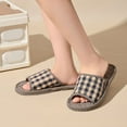 thumbnail image 2 of Wensltd House Slippers for Guests Solid Color Breathable Comfortable Open Toe Indoor Slipper, 2 of 4