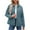 Blue, variant on Womens Baggy Puffer Jacket Lightweight Button Down Quilted Jackets Winter Long Sleeve Tunic Outwear Coats With Pockets