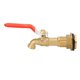 thumbnail image 1 of Grifo De Barril De Lluvia, Válvula De Bola De Cuarto De Vuelta Antierosión De 1/2 Pulgada, Accesorio De Mamparo De Latón Macizo De Amplia Aplicación Para Tanques De Agua, 1 of 7