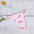 thumbnail image 2 of Yuncity Womens Valentines Day Panties Heart Printed Breathable Thong Valentine'S Day Underwear Pink S, 2 of 4