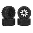 thumbnail image 1 of RC Tires And Wheels, RC Car Rubber Wheel Tires Environmentally Friendly Strong Cushioning  For Racing, 1 of 8