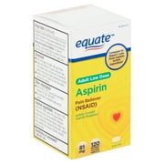 Equate Pain Reliever Adult Low Dose Aspirin Enteric Coated Tablets, 81
