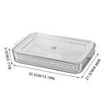 thumbnail image 2 of 1X Drain Basket and Fresh-Keeping Box Clearance! Refrigerator Storage Box Vegetable and Fruit Drain Fresh-Keeping Box Food Grade Sealed Storage Box Egg Storage Box 1Pc D Food Storage Flash Sale!, 2 of 2