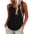 thumbnail image 2 of SROBPTY Womens Tank Tops Solid Crew Neck Sleeveless Loose Summer Shirts for Casual Wear, 2 of 4