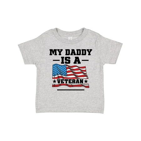 

Inktastic My Daddy is a Veteran Gift Toddler Boy or Toddler Girl T-Shirt