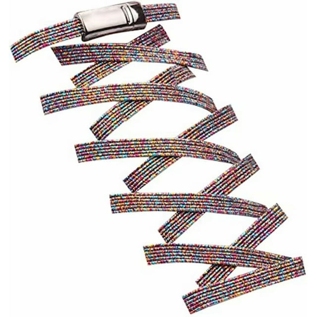 DAMAIE No Tie Elastic Shoelaces, With Magnetic Shoe Laces Lock - One Size Fits All Kids & Adult Three-Color Deep