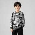 thumbnail image 3 of Abcomgle Boys Long Sleeve T Shirts Size 6-7 Athletic Camo Crewneck T-Shirts for Boys Winter Basic Top for Boys Soft Layering for Boys, 3 of 4