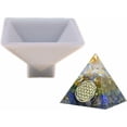 thumbnail image 1 of Moldes de resina piramidales artesanales, herramientas para hacer joyas para proyectos creativos de pirámides de bricolaje, pirámide transparente de silicona de alta calidad con características de, 1 of 5