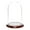Dark Mahogany Veneer Base, variant on Plymor 4.5" x 8" Glass Display Dome Cloche (no Base)