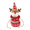 thumbnail image 1 of Kearding Saco con cordón de Navidad Dulces de Navidad Bocadillos de frutas Medias a rayas Exquisito Elk Impreso Encaje Goodie Bag Inicio Boda Kits de decoración para fiestas Alce, 1 of 6