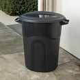 Hyper Tough 20 Gallon Heavy Duty Plastic Garbage Can, Included Lid, Black