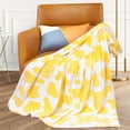 thumbnail image 2 of Cozy Kids Blanket Lemon Bright Yellow Girls Fleece Blanket Soft Fuzzy Throw Blanket Gifts Decor Stuff for Birthday Christmas Halloween, 2 of 6