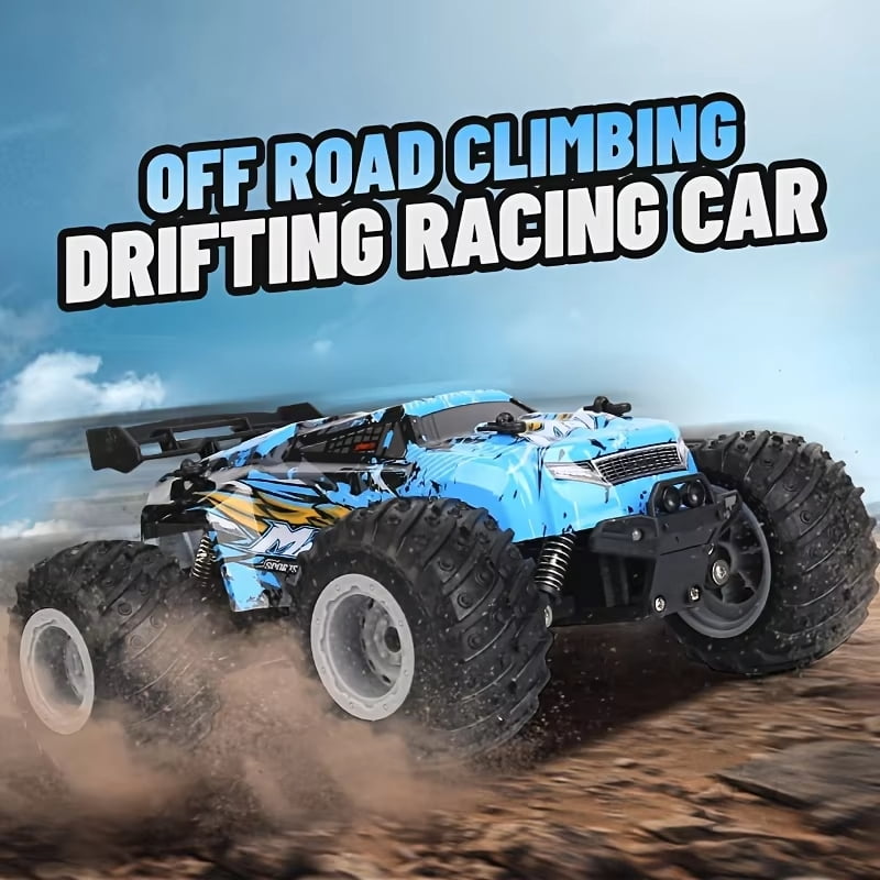 1:16 Brushless Remote Control Car – 30+MPH Fast Off-Road RC Toy Truck, 4WD All-Terrain, 40 Min Runtime w/ 2 Batteries, LED Lights, Waterproof, Full Metal Drive Shaft – Adults