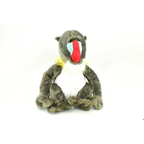 Mandrill, Baboon, Old World Monkey, Realistic, Lifelike, Stuffed, Soft, Toy, Educational, Animal, Kids, Gift, Very Nice Plush Animal 13" F1445 B386