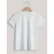 thumbnail image 2 of Camiseta estampada de conejo de Pascua para mujer: cuello redondo informal, manga corta, para primavera y verano, algodón transpirable, estampada, ideal para adultos, hombres, mujeres, adolescentes, j, 2 of 8
