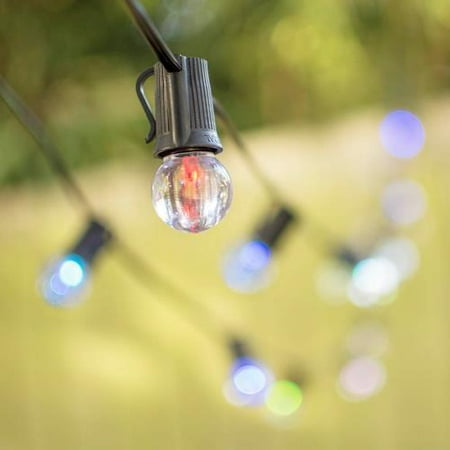 Led Globe String Lights G30 Bulb 100 Ft Black Wire Color Changing Led Globe String Lights G30 Bulb 100 Ft Black Wire Color Changing