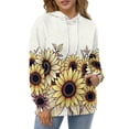 thumbnail image 4 of Sunflower Border Design 3D Print Hoodie Men Women Autumn Thin Pullover Sweatshirt Vintage Streetwear Tops, 4 of 6