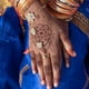 thumbnail image 2 of Adhesivos temporales para tatuajes XMASIR, color marrón, henna, 12 hojas, 2 of 8