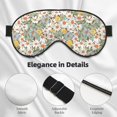 thumbnail image 4 of Naloa Daisy Print Sleep Mask for Sleeper, Light Blocking Sleeping Eye Mask for Women Men, Eye Shade with Adjustable Strap for Travel, Nap,Meditation, 4 of 7
