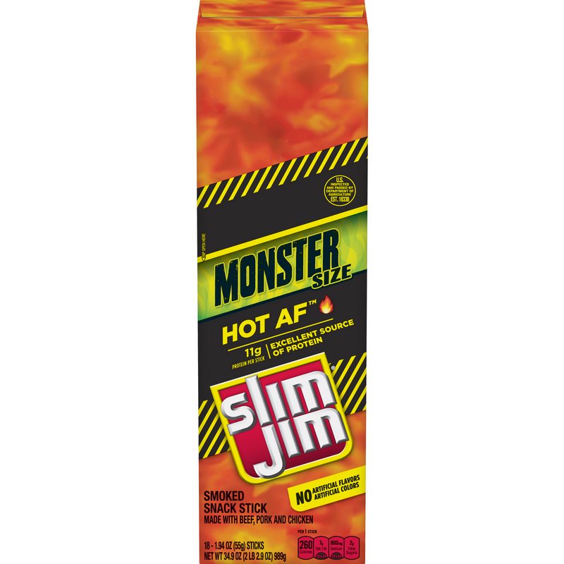 (Price/Case)Slim Jim 2620000129 Slim Jim Monster Smoked Meat Snack