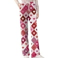 thumbnail image 4 of Youpwaven Women's Valentine's Day Heart Printed Sleep Pants - Cozy Pajama Bottoms, Drawstring Waist Comfortable Loungewear for Valentine Nights, 4 of 7