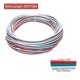 thumbnail image 2 of Cable de cinta plana 22 AWG, cable de extensión LED de 3 pines, 40 pies/12 m de largo, 1.7 mm de diámetro, cobre estañado trenzado de 3 colores, 2 of 7