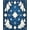 Blue, Pattern 2, variant on Flatwoven High Traffic Area Rug, Classic Morris Style Floral and Vine Abstract with Scrollwork, Non Slip, Stain Resistant, Washable Area Rugs for Living Room, Bedroom(Blue, 2X3)