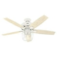 thumbnail image 2 of Hunter Fan Company Bennett 52" Indoor LED Light Ceiling Fan, Matte White, 2 of 8
