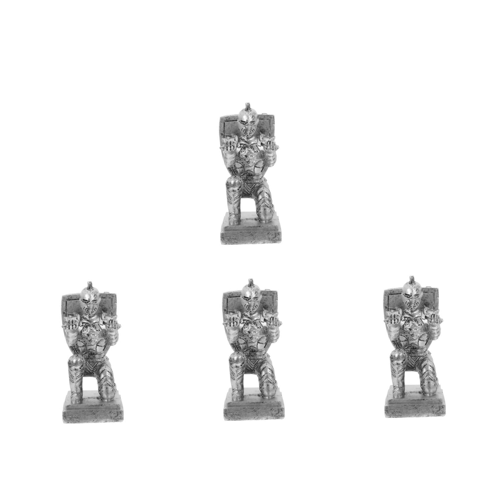4pcs Executive Knight Shape Pen Holder Desk Organizer Accessories Desk Decoration Pen Stand For Office And Home Stationery Decor