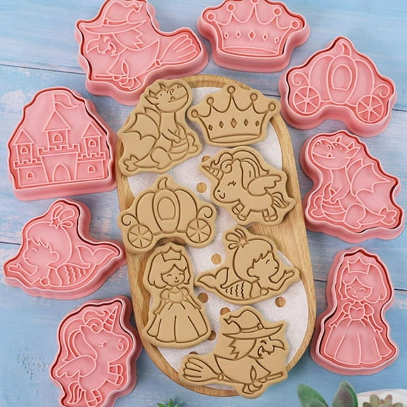 Mould,8Pcs 3D Biscuit Cutters Biscuit Mould D Biscuit Cutters Ultra Responsive