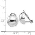 thumbnail image 5 of 14K White Gold Polished Non-pierced Back Earrings, 5 of 5