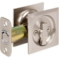 thumbnail image 2 of Stone Harbor Hardware Contemporary Square Pocket Door Lock, Entry Function, 2-3/8" Backset, Satin Nickel, 2 of 3