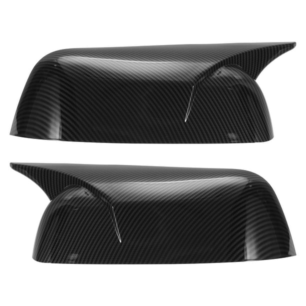 Reemplazo de tapa de espejo lateral izquierdo y derecho ABS negro para Ford Explorer 2011-2019 Ox Horn Mirror Guard Cover