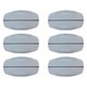 thumbnail image 3 of 6 almohadillas de silicona para tirantes de sujetador, soporte suave, protectores sin hombreras para mujer General Blanco, 3 of 9
