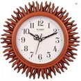 thumbnail image 3 of Plastic Wooden Look Designer Wall Clock Small, 3 of 3