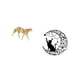 thumbnail image 5 of Escultura De Gato Guepardo Dorado, Arte De Pared De Metal, Adorno Decorativo De Mesa Para Centro De Mesa, Decoración De Oficina Y Hogar, Decoración De Luna Para Amantes De Los Gatos Negros, 5 of 8