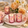 thumbnail image 4 of Pink  Votive Candle Holders Set, 12 PCS Tea Light Decor for Wedding, Birthday, Home Party, 4 of 6