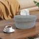 thumbnail image 1 of Xihbxyly Caja de Pañuelos Tejida, Diseño de Cuerda Resistente, Material Ecológico, Elegante Decoración para El Hogar, Versátil para Sala de Estar y Dormitorio, Práctica Extracción de Pañuelos, Tamaño, 1 of 6