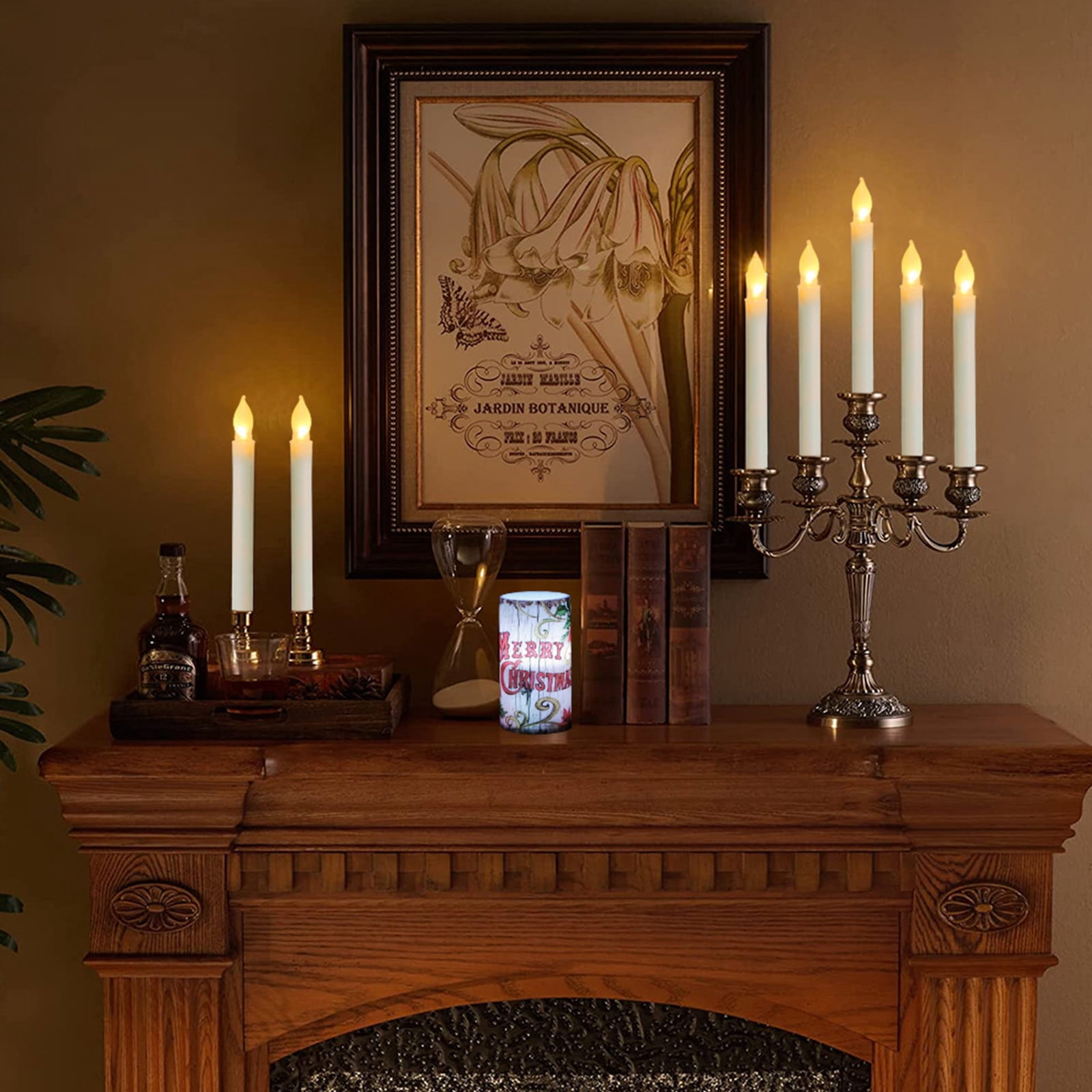 Tizuqe Electric Led Candle Flameless Set of 12 Church Dining Room Decor
