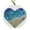 C: Love Heart, variant on Sea Glass Suncatcher - Christmas Tree Beach Ornament - Beach Lover Holiday Gift - Hanging Ornament On Acrylic Circle Sea Glass Pieces Light Catcher for Beach Themed Home Interiors (Ocean Waves 1PCS)