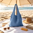 thumbnail image 5 of Tuvgenk Women's Woven Beach Bag Crochet Knit Tote Purse Casual Boho Shoulder Handbag for Summer Travel Shopping, 5 of 6