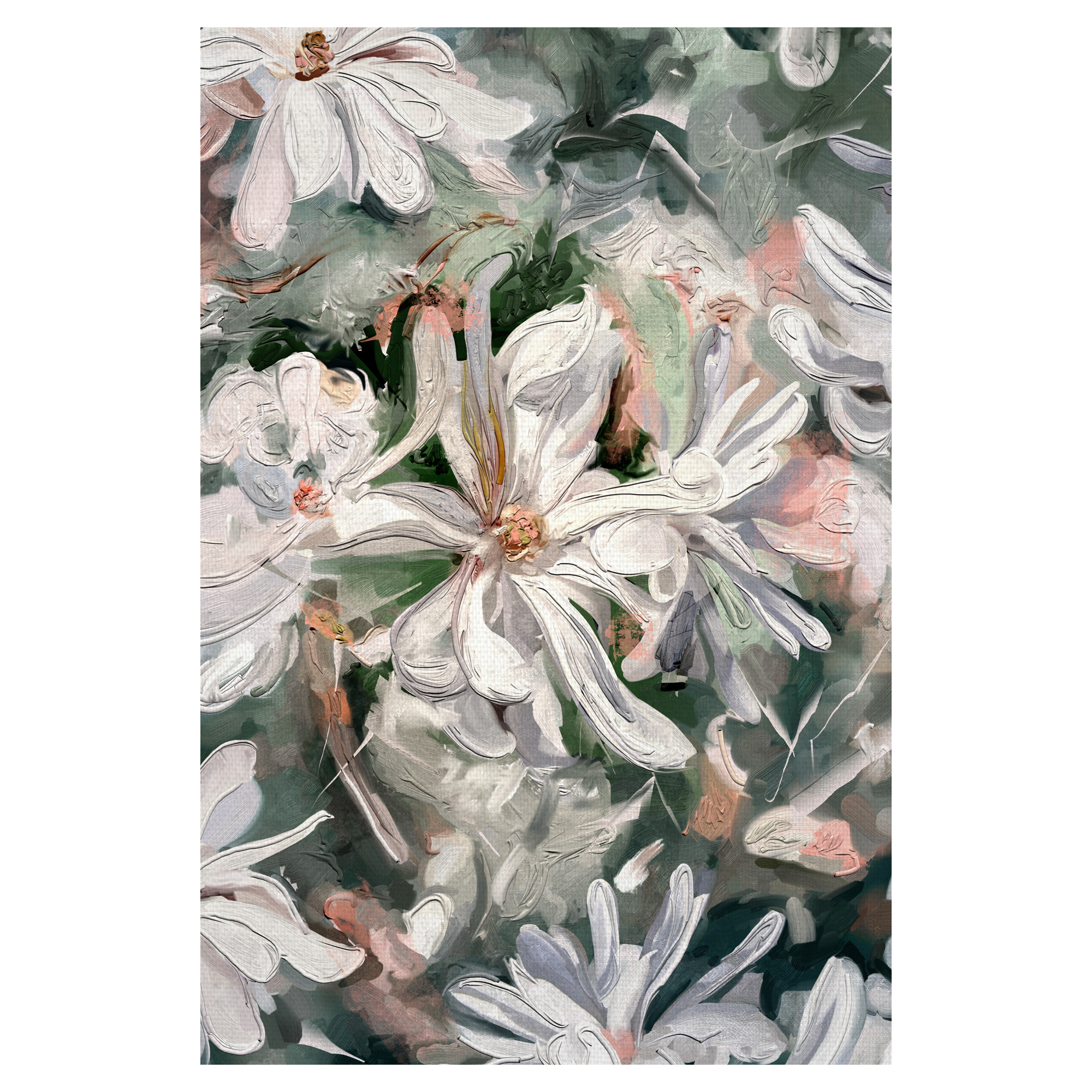 Garden Whites by Studio Arts Canvas Art